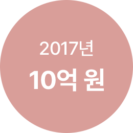 2017년 10억 원